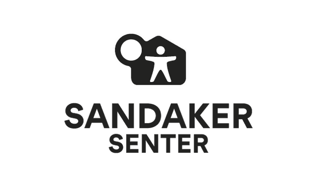 Sandaker senter. Logo.